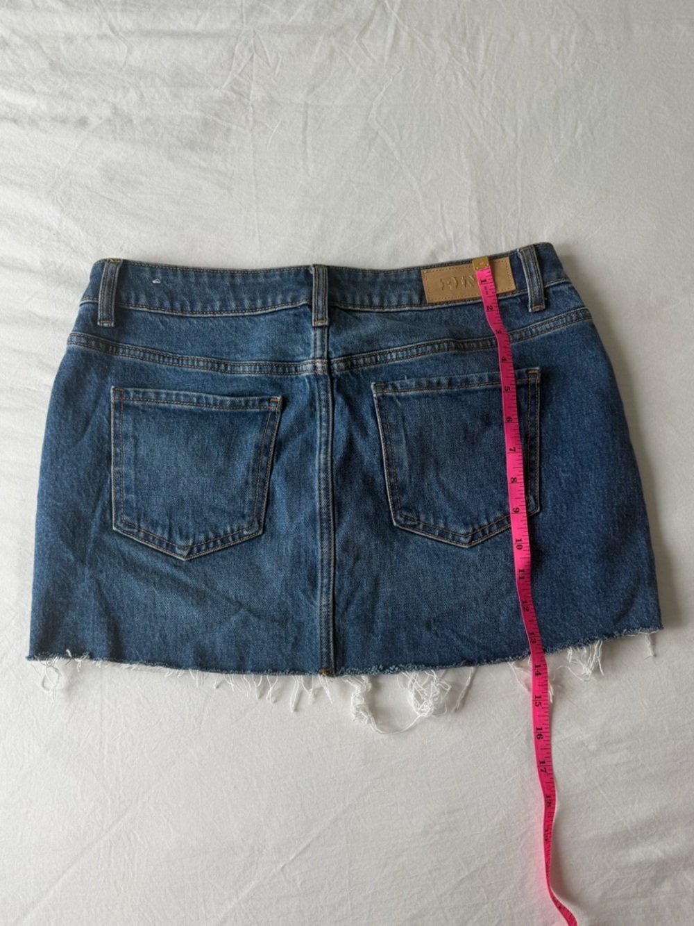 Victoria Secret PINK Medium wash denim mini skirt - Picture 2 of 4